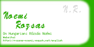 noemi rozsas business card